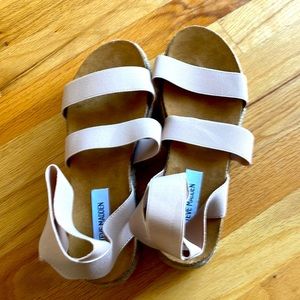 Brand new Steve Madden Kimmie blush platform ankle strap espadrilles